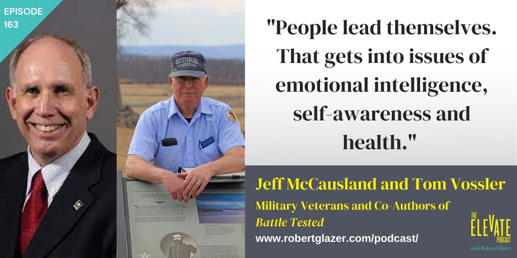 D6leadership's tweet photo. .@mccauslj and Tom joined @robert_glazer on the #ElevatePodcast to talk about the essential #leadership lessons of #Gettysburg and how they apply to modern leaders today. https://t.co/Cayo2vr9CR  #battletestedbook https://t.co/JKAcYaprtW