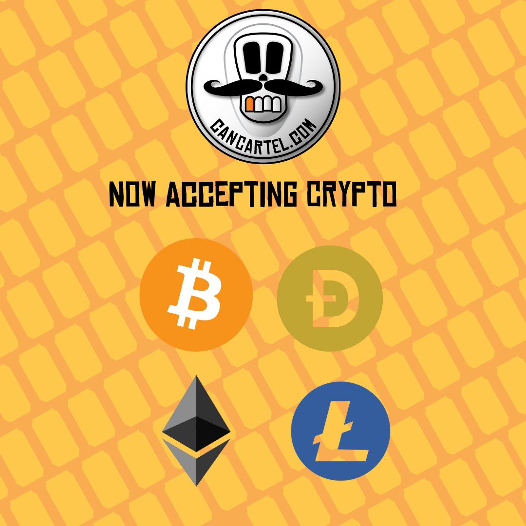 Great news! You can now order from Can Cartel using crypto-currency. We accept Ethereum, Bitcoin, Dogecoin &amp; Litecoin. 

Shop now ➡️ cancartel.com