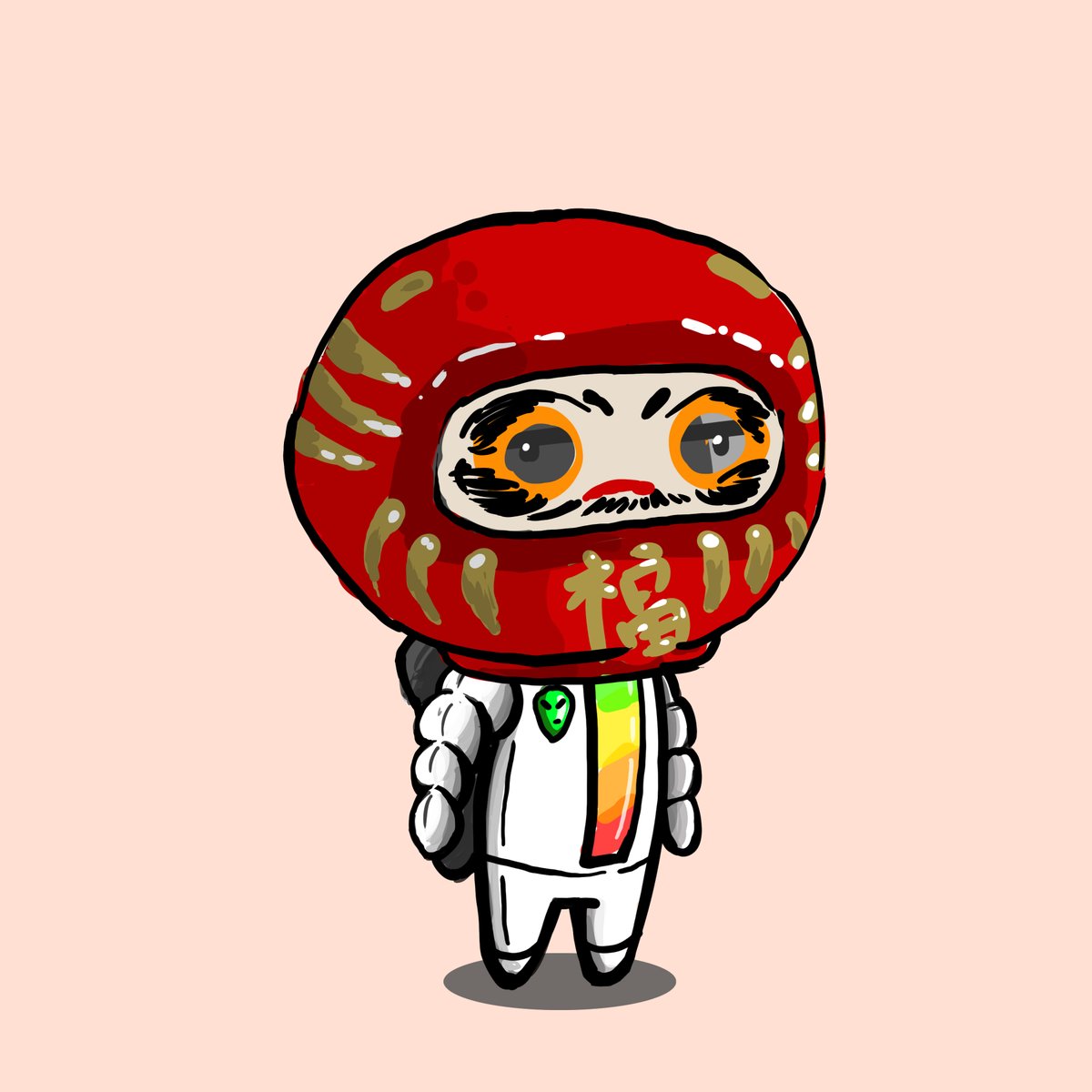 DC84_NFT's tweet photo. #0013 Pretend to be a Daruma

#daruma #japanese #deadfish #Hamyu #nftcommunity #nftartist #nftavatar https://t.co/Af6dIU0yRS