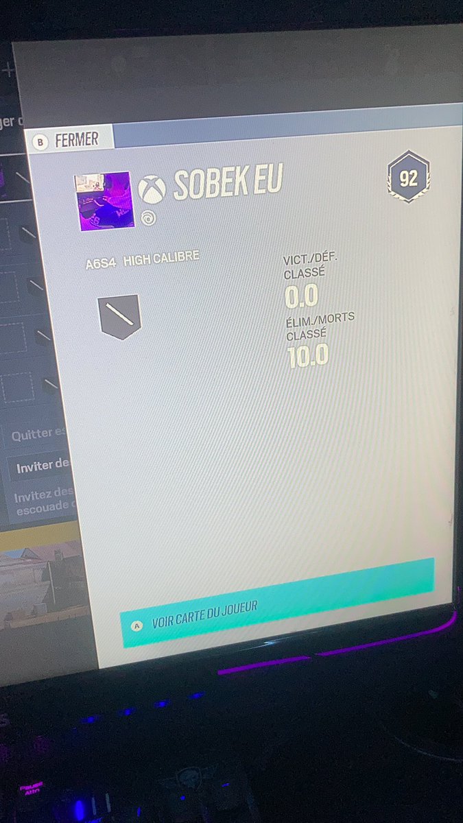 Qui pour game de classement ?