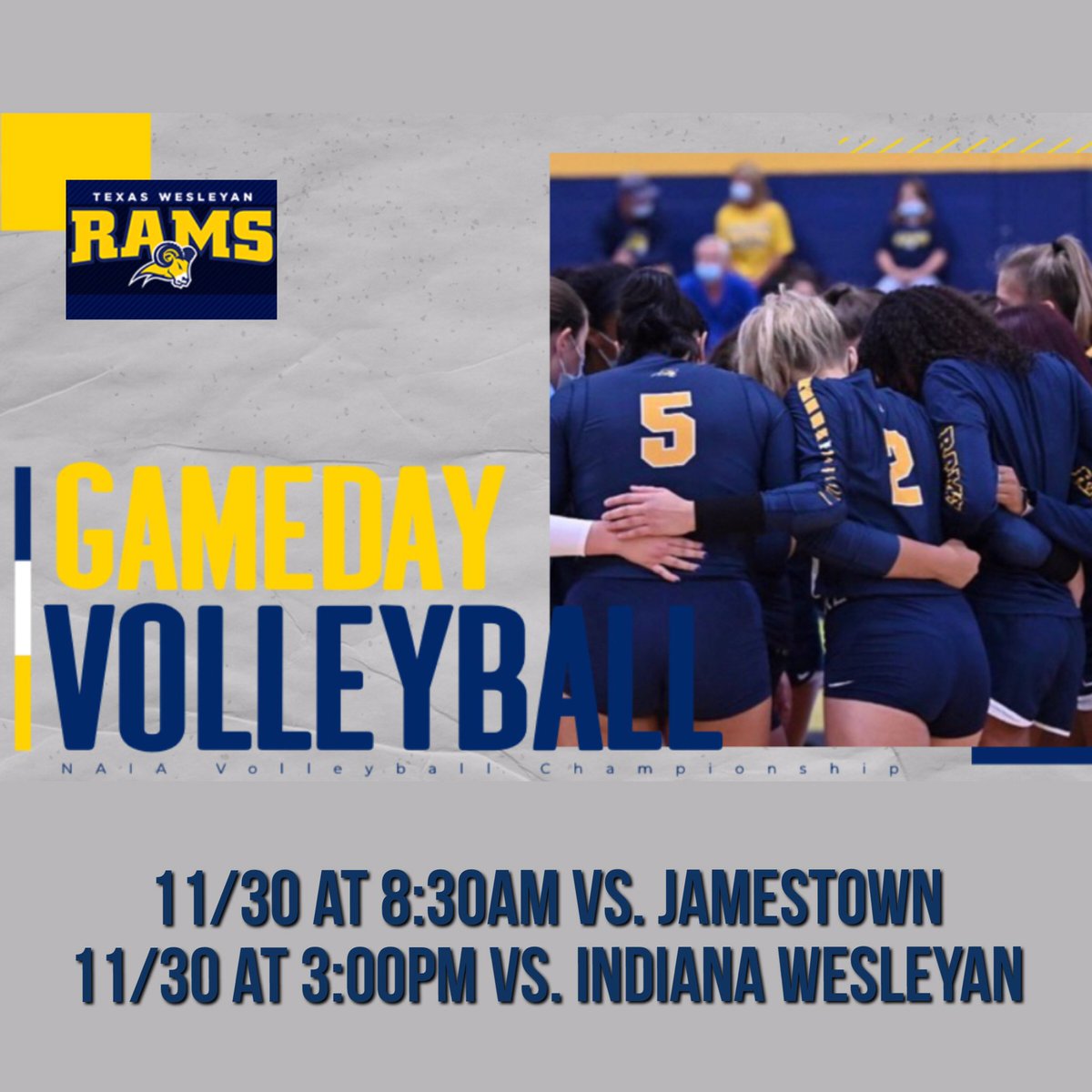 RamSports's tweet photo. NAIA Championship GAME DAY! Sioux City, Iowa! Game times 8:30am and 3:00pm. Watch at https://t.co/v0YI887Xke https://t.co/5ZA7dpdEuK