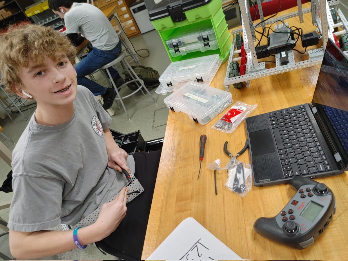 Freshmen hard at work on their TSA competitions!