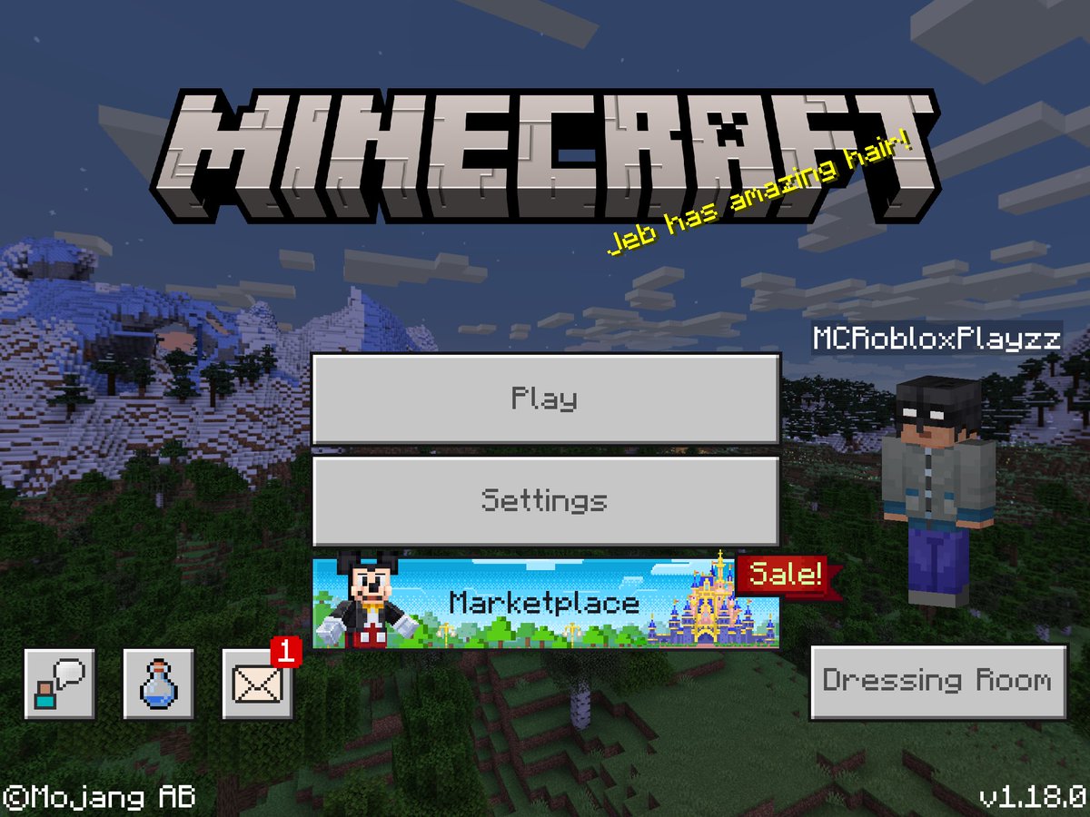 MCRobloxPE's tweet photo. #Minecraft caves and cliff update. https://t.co/057XpArAeR