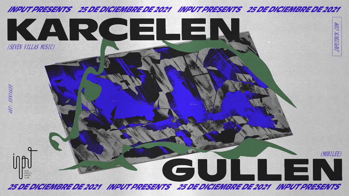 Christmas Day plan anyone? 🎄🔥 This December 25th we’ll be immersed in the deep organic house sounds of #Karcelen merging with the ambient and natural harmonics of <a href="/gullenmusic/">Gullen</a> 🤯🤩 we’re keen on seeing what this intriguing pair will cook up 🔊

Tickets: inputbcn.com/en/tickets#/en…