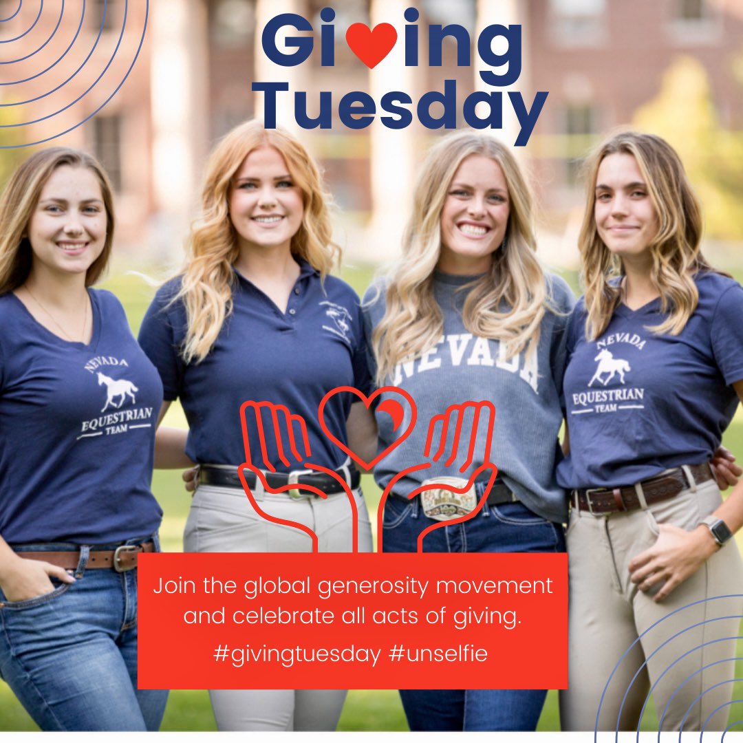 NVequestrian's tweet photo. Happy #GivingTuesday!
•
@NVequestrian is a 501c(3) organization that competes through @rideihsa.
•
Message us to learn how you can support the @NevadaWolfPack on horseback and qualify for a tax write off, or donate via this link: https://t.co/2igp7BmeOm https://t.co/VOb7ugDJDh