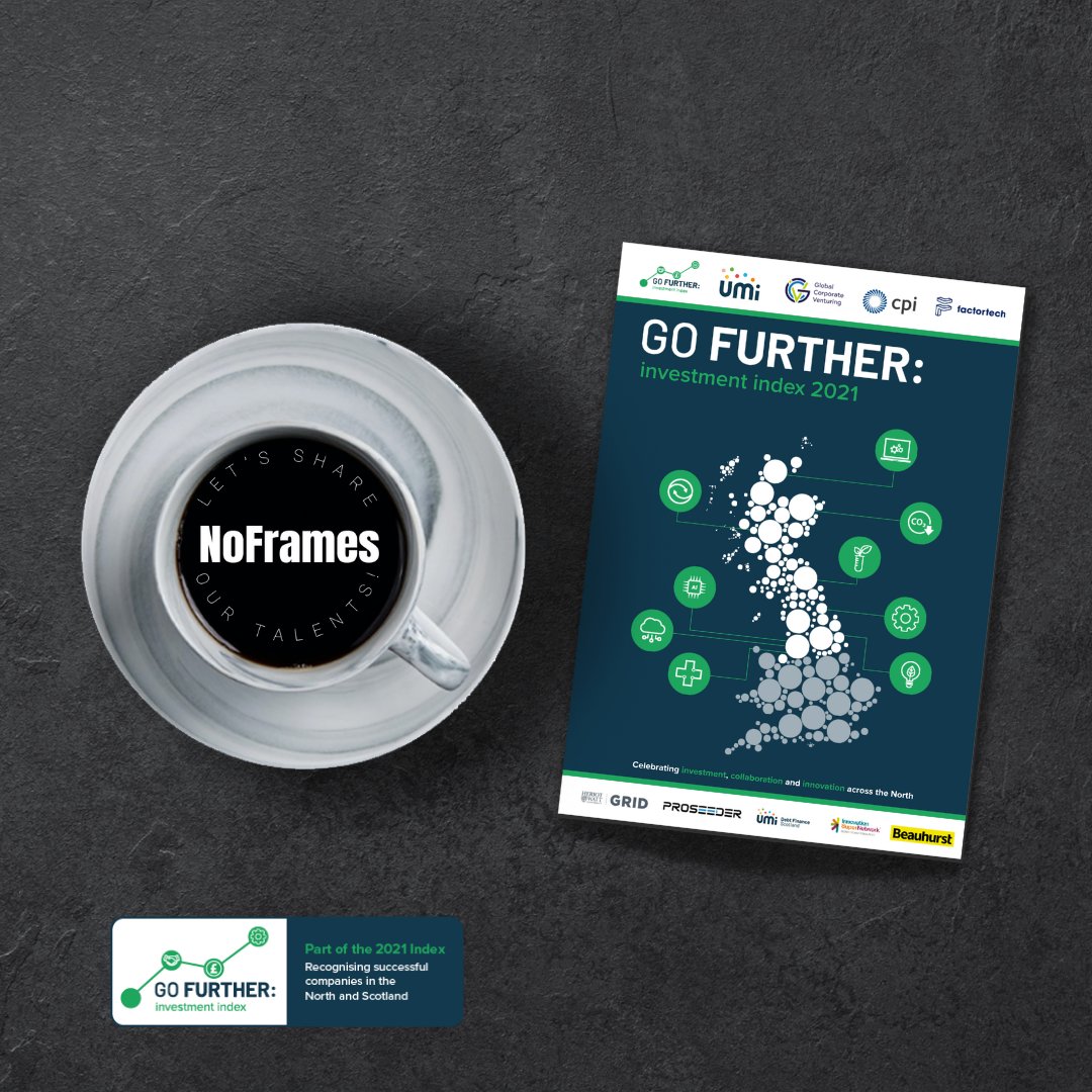 NoFramesDigital's tweet photo. We are very happy to announce we are part of the 2021
Go Further Investment Index!

The Index lists and celebrates investment, collaboration and innovation across the Northern Powerhouse and Scotland.

#noframes_agency #GoFurtherIndex #smm #madeinscotland https://t.co/edEdZHOTwB