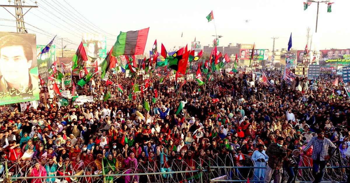 BBhuttoZardari's tweet photo. Thank you to the people of Peshawar, Khyber Pakhtunkhwa for turning out in such huge numbers to celebrate PPP’s 54th foundation day. The people have rejected selected government, its economic failures &amp; surrender to extremism. https://t.co/9PyPdssq6T