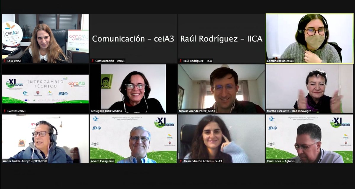 cei_A3's tweet photo. Puesta en común en el intercambio técnico #AgroMIS en #INNOVAGRO @redinnovagro @e_innovagro con @IICAMexico @IICAnoticias @Univcordoba @unicaes_sv @Fittacori1 @FIA_Chile @intaargentina @ag_tools #IOZMAH @FIRA_Mexico @comunica_unach #FUNICA @cei_A3 https://t.co/rj4fax5vjg