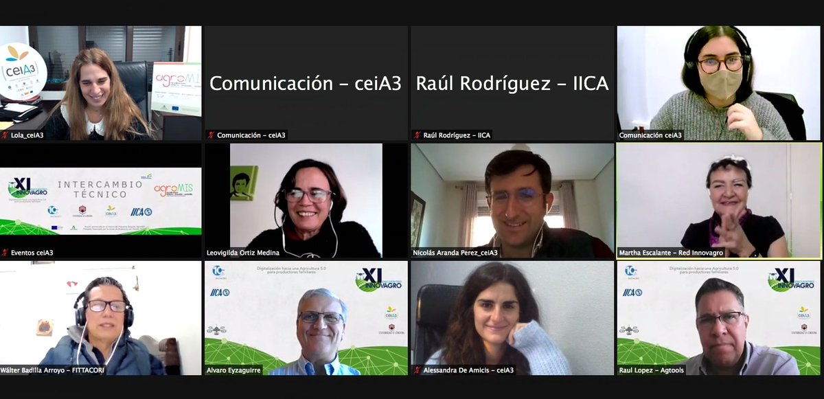 cei_A3's tweet photo. Puesta en común en el intercambio técnico #AgroMIS en #INNOVAGRO @redinnovagro @e_innovagro con @IICAMexico @IICAnoticias @Univcordoba @unicaes_sv @Fittacori1 @FIA_Chile @intaargentina @ag_tools #IOZMAH @FIRA_Mexico @comunica_unach #FUNICA @cei_A3 https://t.co/rj4fax5vjg