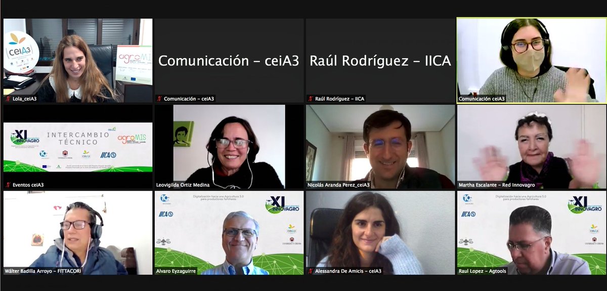 cei_A3's tweet photo. Puesta en común en el intercambio técnico #AgroMIS en #INNOVAGRO @redinnovagro @e_innovagro con @IICAMexico @IICAnoticias @Univcordoba @unicaes_sv @Fittacori1 @FIA_Chile @intaargentina @ag_tools #IOZMAH @FIRA_Mexico @comunica_unach #FUNICA @cei_A3 https://t.co/rj4fax5vjg