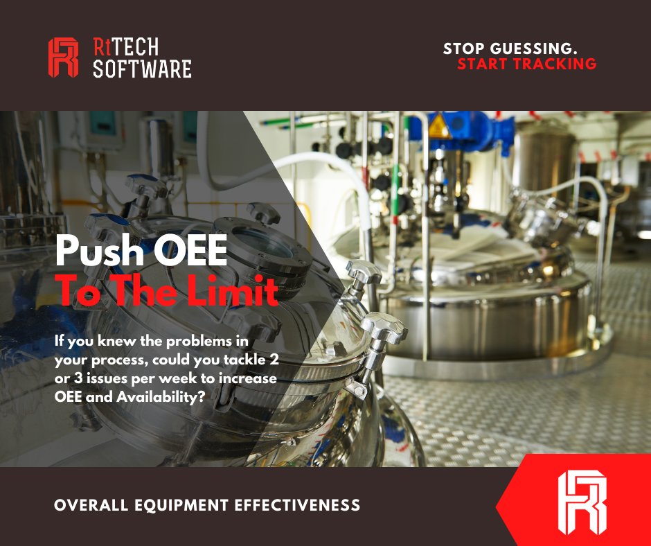 It’s not uncommon to see 40-50% as an Overall Equipment Effectiveness (OEE) baseline when starting an asset management project. Gains can be obtained as RtDUET detects causes for downtimes and bottlenecks. React with the right corrective actions.
#oee #downtime #assetmanagement