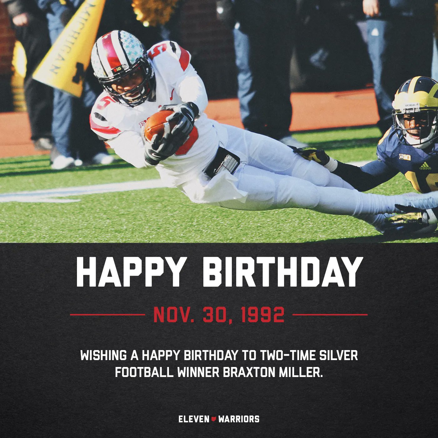 Wishing Braxton Miller a happy 29th birthday. 