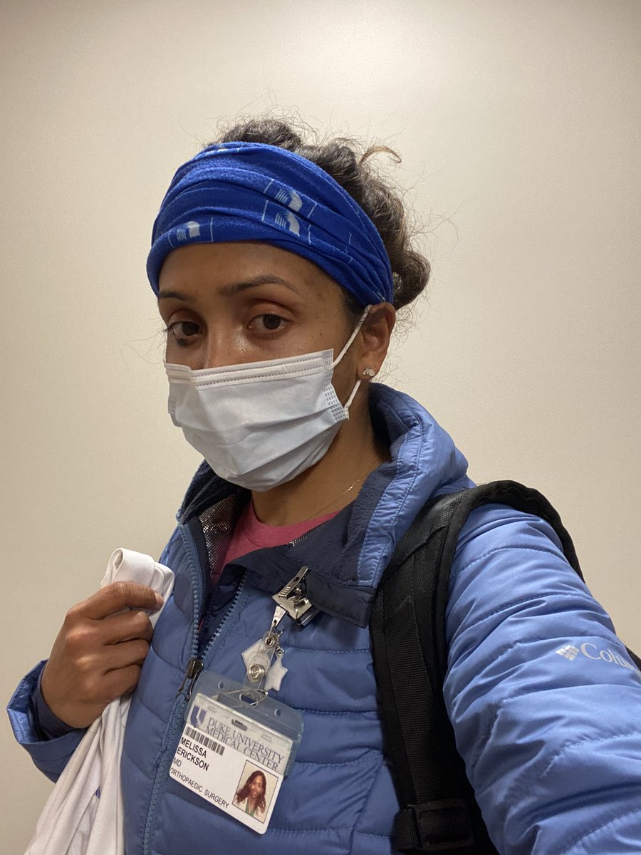 Nurse who saw me walk into the hospital: Dr. E- when people see you, they wouldn’t think you’re a surgeon. I almost didn’t recognize you. 
Me: Perfect! That means we’re changing what we think surgeons should look like. #CheckYourBias #ChangingSterotypes #MedTwitter #orthotwitter