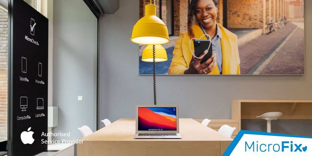Geen tijd je Apple device voor reparatie langs te brengen? Pikken we ‘m gewoon bij je op. Dat begon in de coronatijd en is zo'n succes, dat we ermee doorgaan ⚠️

MicroFix 💙 Blij gemaakt