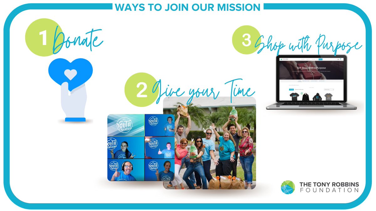 Today and every day we celebrate this powerful community that is a FORCE FOR GOOD! We invite you to help us further our mission to support members of our society that have been forgotten.There are many ways you can take action and help. thetonyrobbinsfoundation.org/donate/ #GivingTuesday