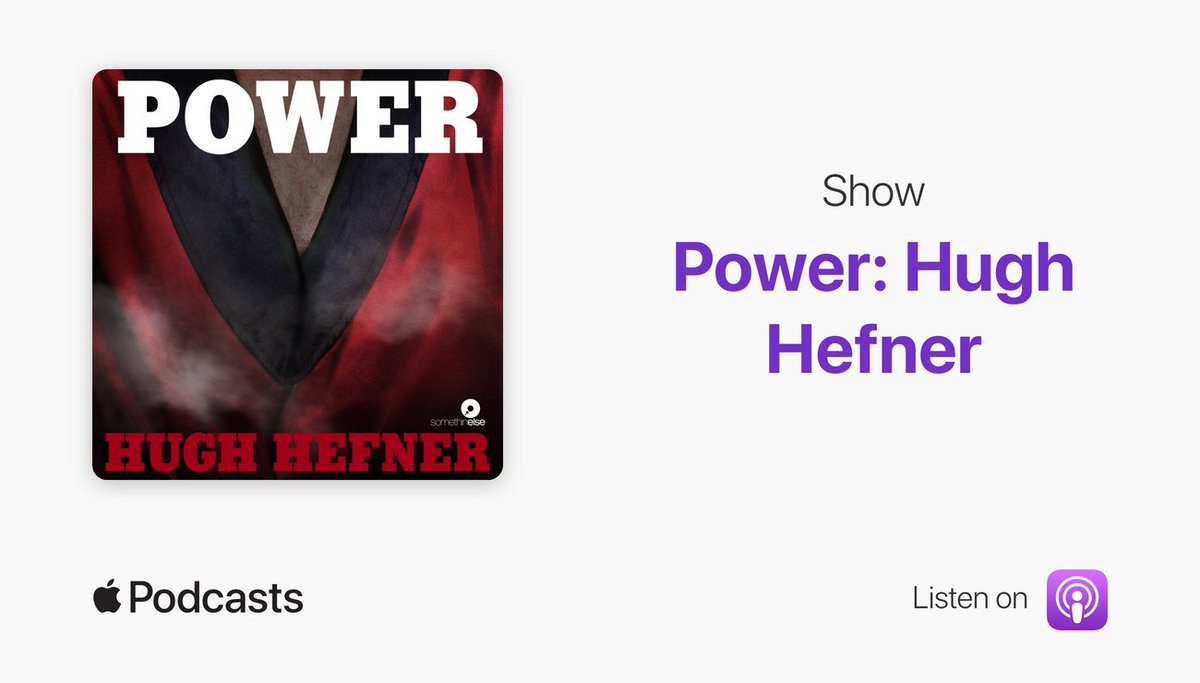 We’re honoured that Power: Hugh Hefner was selected as one of the <a href="/ApplePodcasts/">Apple Podcasts</a> Best Shows of 2021! 

Find us on the full list here👉 apple.co/31g8pJp