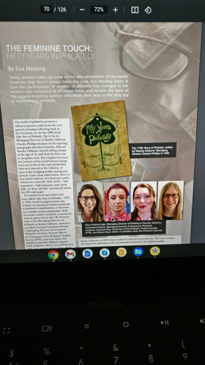MealingEva's tweet photo. Excited that @GSM_Magazine published my article "The Feminine Touch - Fifty Years in Philately" the November issue. Some familiar faces featured such as @ArtStamped @PhilatelicEx editor @StanleyGibbons Managing Director and Constanze at Grosvenor...but also some unfamiliar faces. https://t.co/TJtrbwmM8q