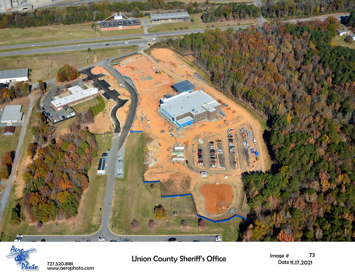 It's a beautiful site in Monroe, NC at our <a href="/UnionCoSheriff/">Union County Sheriff</a> Office project! Thank you <a href="/AeroPhoto/">Aero Photo</a>  for the great aerials.

#leanconstruction #buildingcommunities
