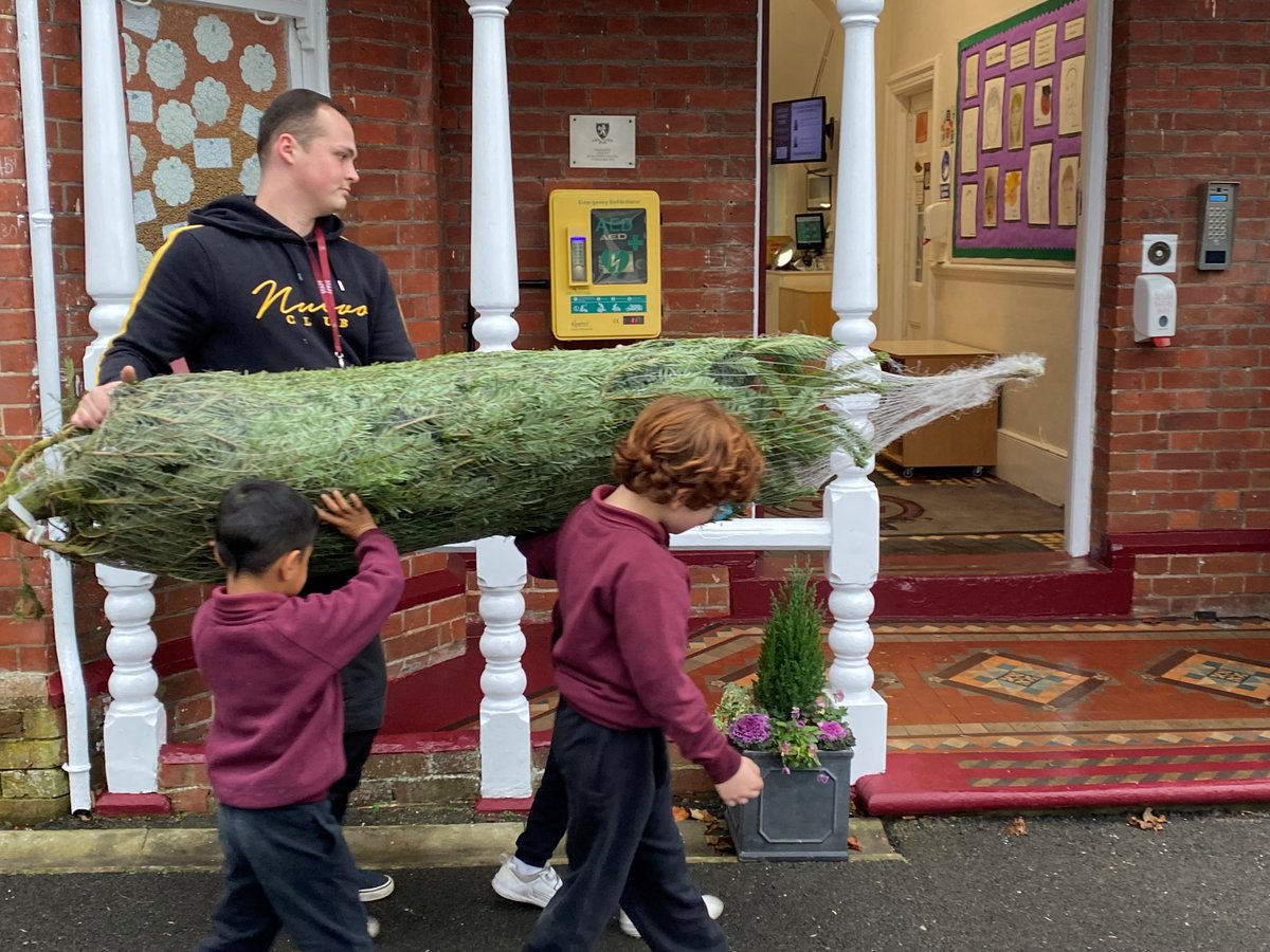 LOGS_Junior's tweet photo. Three wonderful Christmas trees have arrived at the Junior School today ready for our House Christmas Tree Decorating Competition. 

The children have been busily making decorations over the weekend in their house colours and House Captains will lead the tree trimming tomorrow. https://t.co/cykDM7jxFB