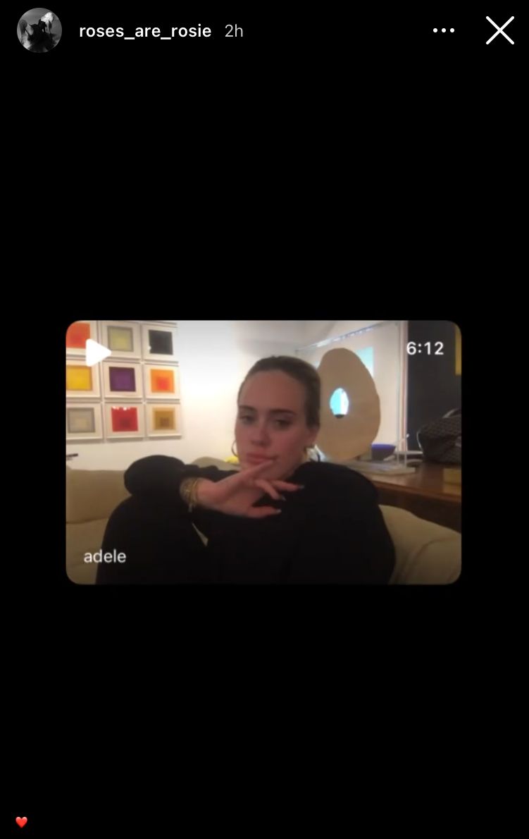 adeledailynet's tweet image. ROSÉ from BLACKPINK shared Adele’s video singing “To Be Loved” on her Instagram Story.