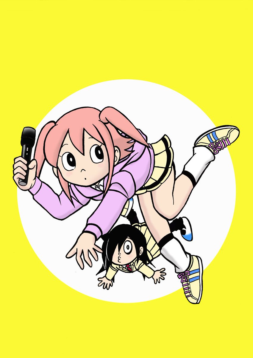 『今月描いた絵』ではありませんが、
F先生のお誕生日という事で
F先生タッチで描いた『わたモテ』絵を再掲します。 