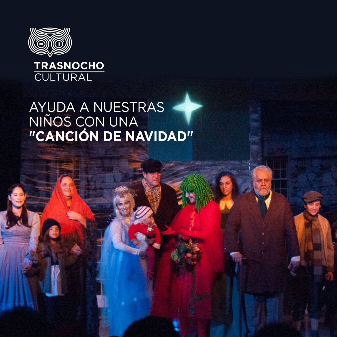 ✨Este fin de semana con tu asistencia a la obra "Canción de Navidad" estarás colaborando con @FMedatia #Sáb y #Dom 2pm en <a href="/trasnochocult/">Trasnocho Cultural</a> 🎟️Entradas en ow.ly/hBMN30s2sFg  y taquillas
