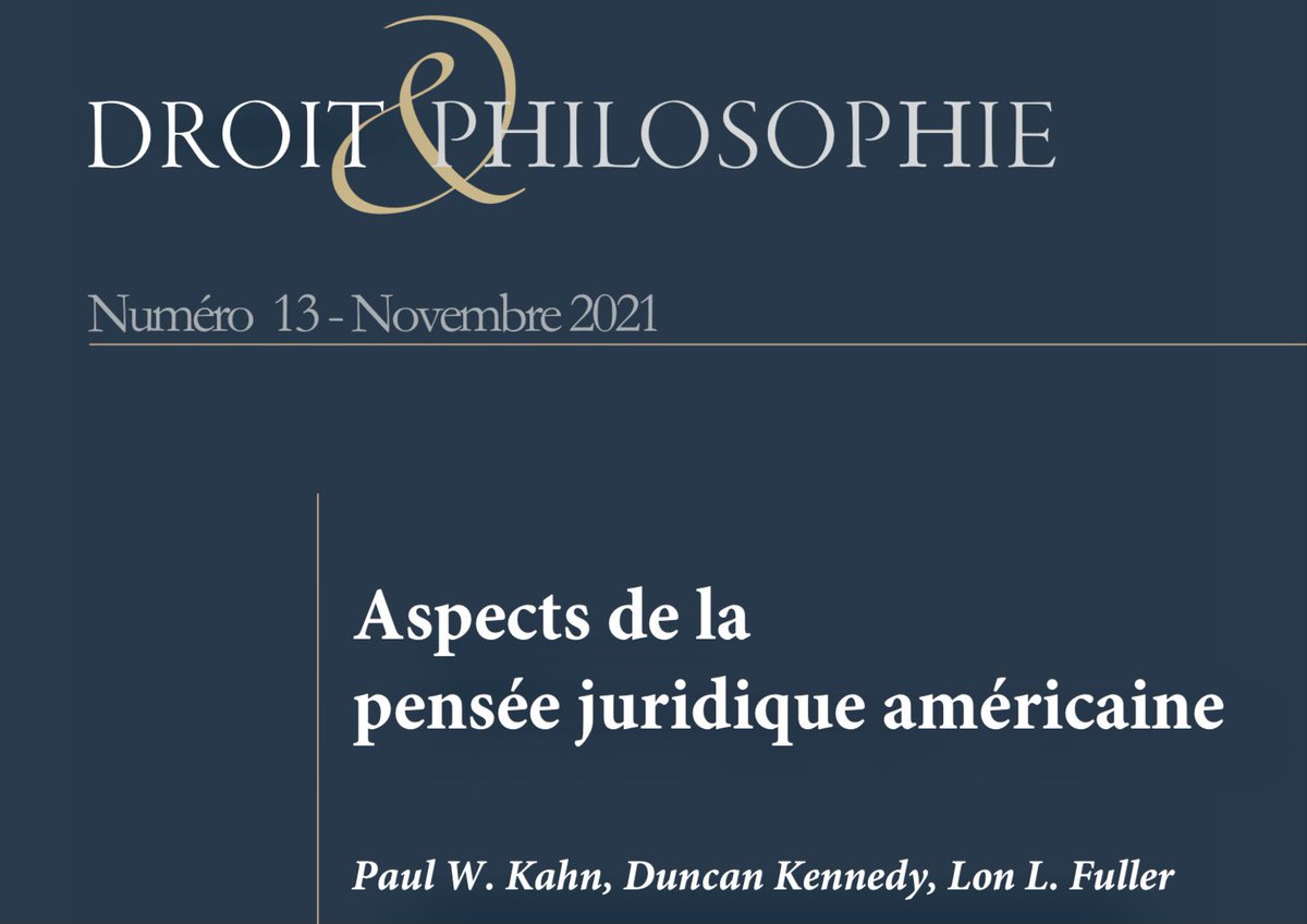InstitutVilley's tweet photo. 📣 [Parution] L’Institut Villey a le plaisir d’annoncer la publication du numéro 13 de la revue Droit&amp;Philosophie « Aspects de la pensée juridique américaine » | 📖 En accès libre intégral sur : https://t.co/fM1bnGl6mu https://t.co/urA7K94YbF