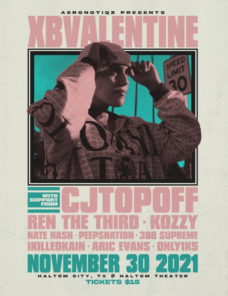 AeronotiqzInfo's tweet photo. TONIGHT in FORT WORTH, TX

@xBValentine
@CJTopOff 
@renthethird214
@stillslangin380 
@ThePEEPSnation 
@ikilledkain
@Only1K5 
&amp; more!

DOORS AT 8PM

5601 E Belknap St Haltom City, TX

Tickets at https://t.co/cg9EBwwAOJ https://t.co/MaInqFSMjz