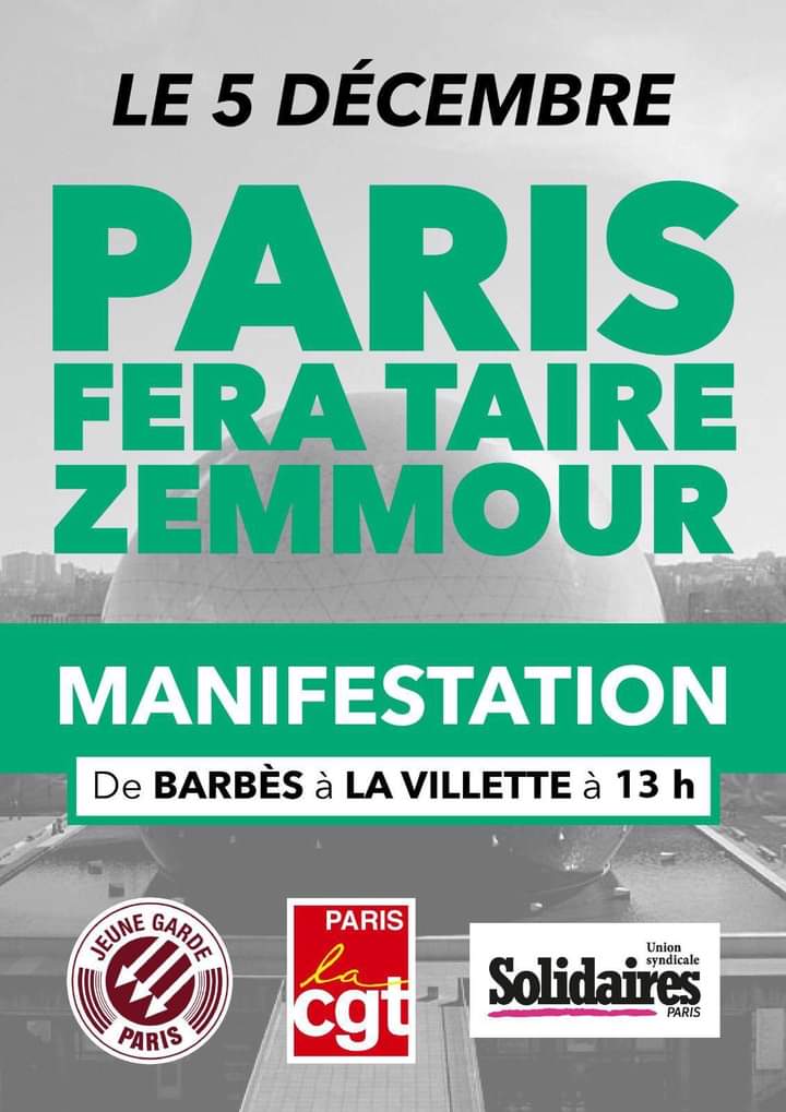 Dimanche Paris a barbes fera taire Zemmour