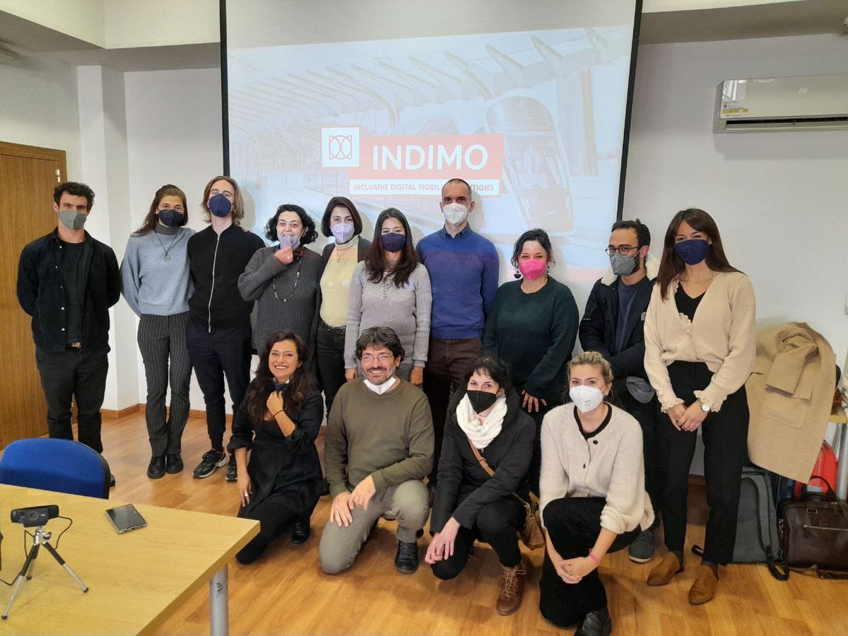INDIMO_H2020's tweet photo. During last two days we have gathered at @cambiaMO_net premises in #Madrid for our biannual consortium meeting. We are #brainstorming about our next steps to promote INDIMO results and the INDIMO toolkit for #accessible and #inclusive #digitalmobilitysolutions. Thanks to all! https://t.co/AXioC8IOE2