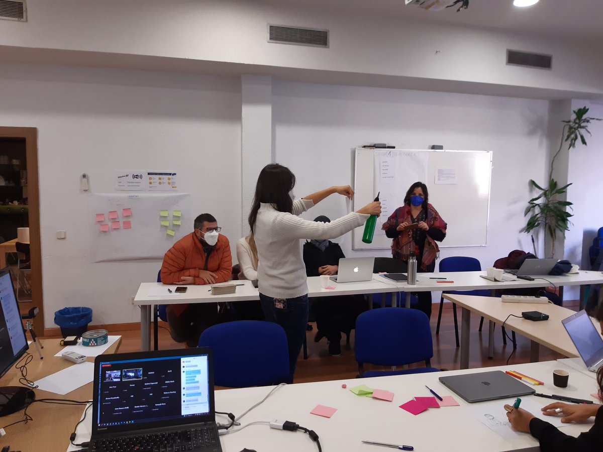 INDIMO_H2020's tweet photo. During last two days we have gathered at @cambiaMO_net premises in #Madrid for our biannual consortium meeting. We are #brainstorming about our next steps to promote INDIMO results and the INDIMO toolkit for #accessible and #inclusive #digitalmobilitysolutions. Thanks to all! https://t.co/AXioC8IOE2