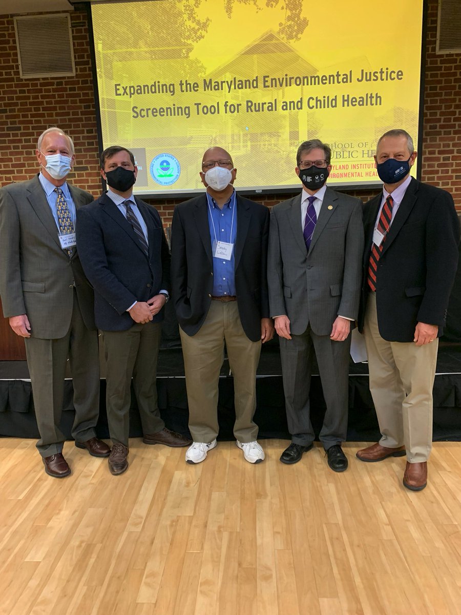 PaulPinsky's tweet photo. Attended &amp; spoke at event announcing grant to Dr. Sacoby Wilson &amp; Univ. Of MD School of Public Health for expanding MD Environmental Justice tool. It will now cover children &amp; rural areas. New EPA Admin. Adam Ortiz represented the Biden administration. https://t.co/sDe5N1b9me
