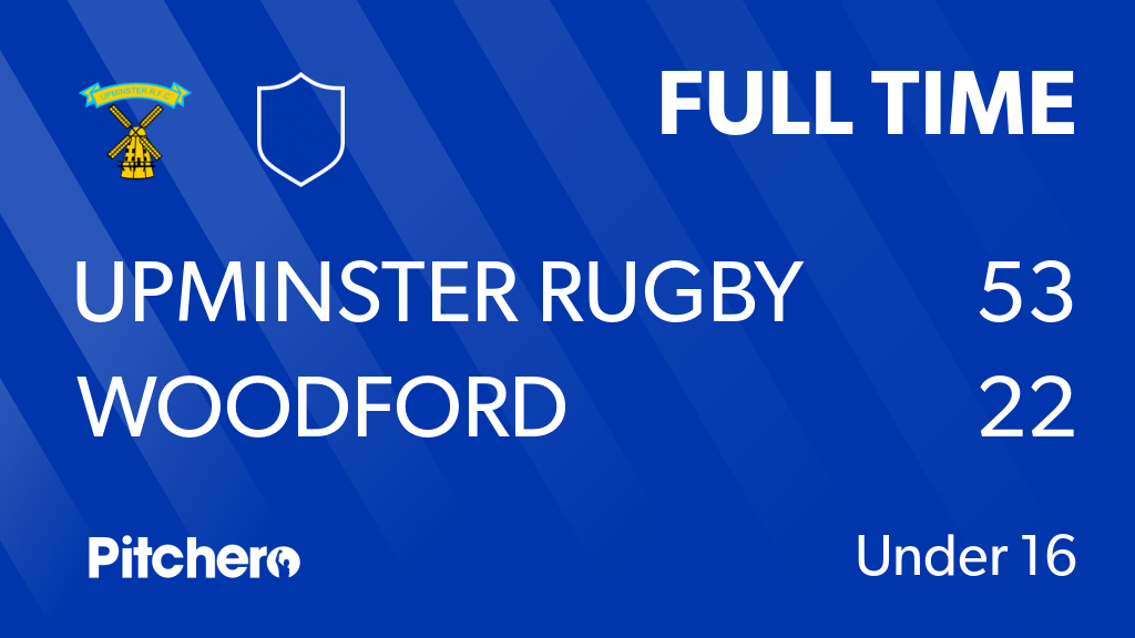 FULL TIME: Upminster Rugby Football Club 53 - 22 Woodford
#UPMWOO #Pitchero
pitchero.com/clubs/upminste…