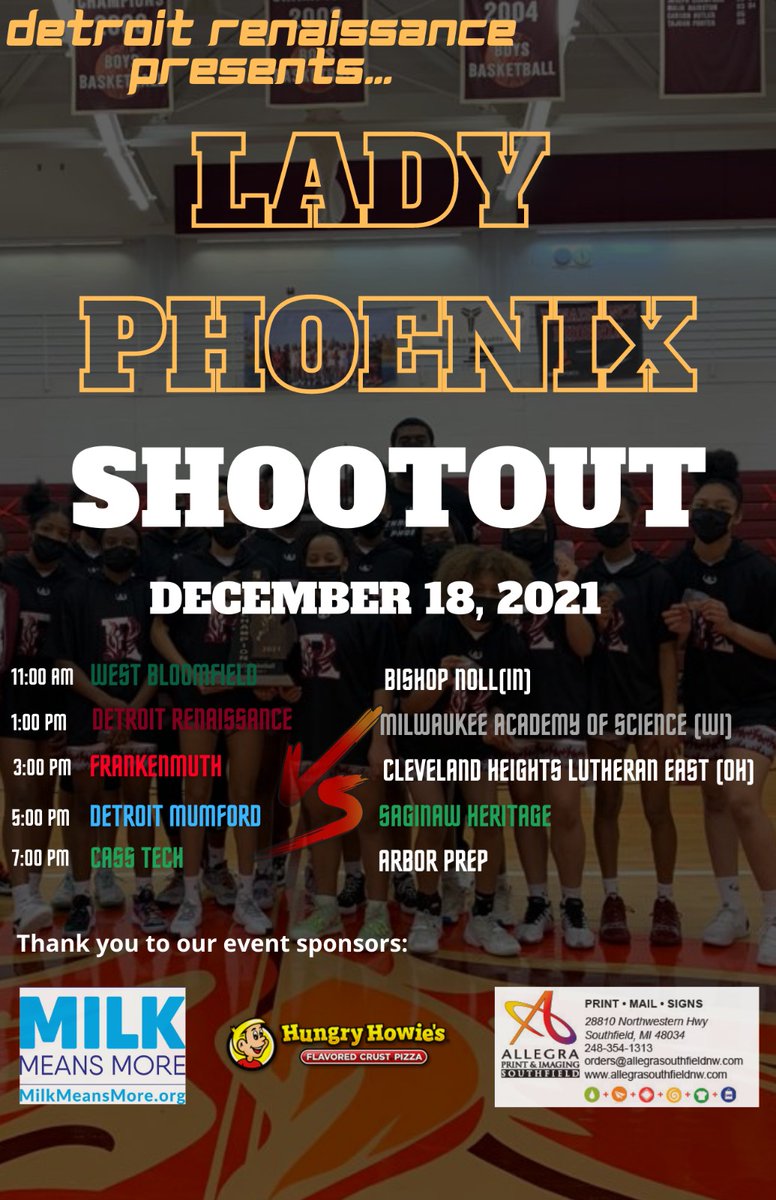 LadyPhoenixBBall (@ladyphoenixbb) on Twitter photo We're excited to announce <a href="/MilkMeansMore/">Milk Means More</a> as our main sponsor for Lady Phoenix Shootout! We are 3 Saturdays away from all the action! We're excited to announce <a href="/MilkMeansMore/">Milk Means More</a> as our main sponsor for Lady Phoenix Shootout! We are 3 Saturdays away from all the action!