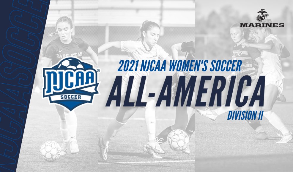 NJCAA_Soccer's tweet photo. The 2021 DII Women's #NJCAASoccer All-America list is out, presented by the Marines!

National Champion Heartland led the way with 4⃣ selections!

Complete list of all 3⃣3⃣ athletes honored 👇

https://t.co/iWP2HgPJUD https://t.co/ep6LEqkgpk