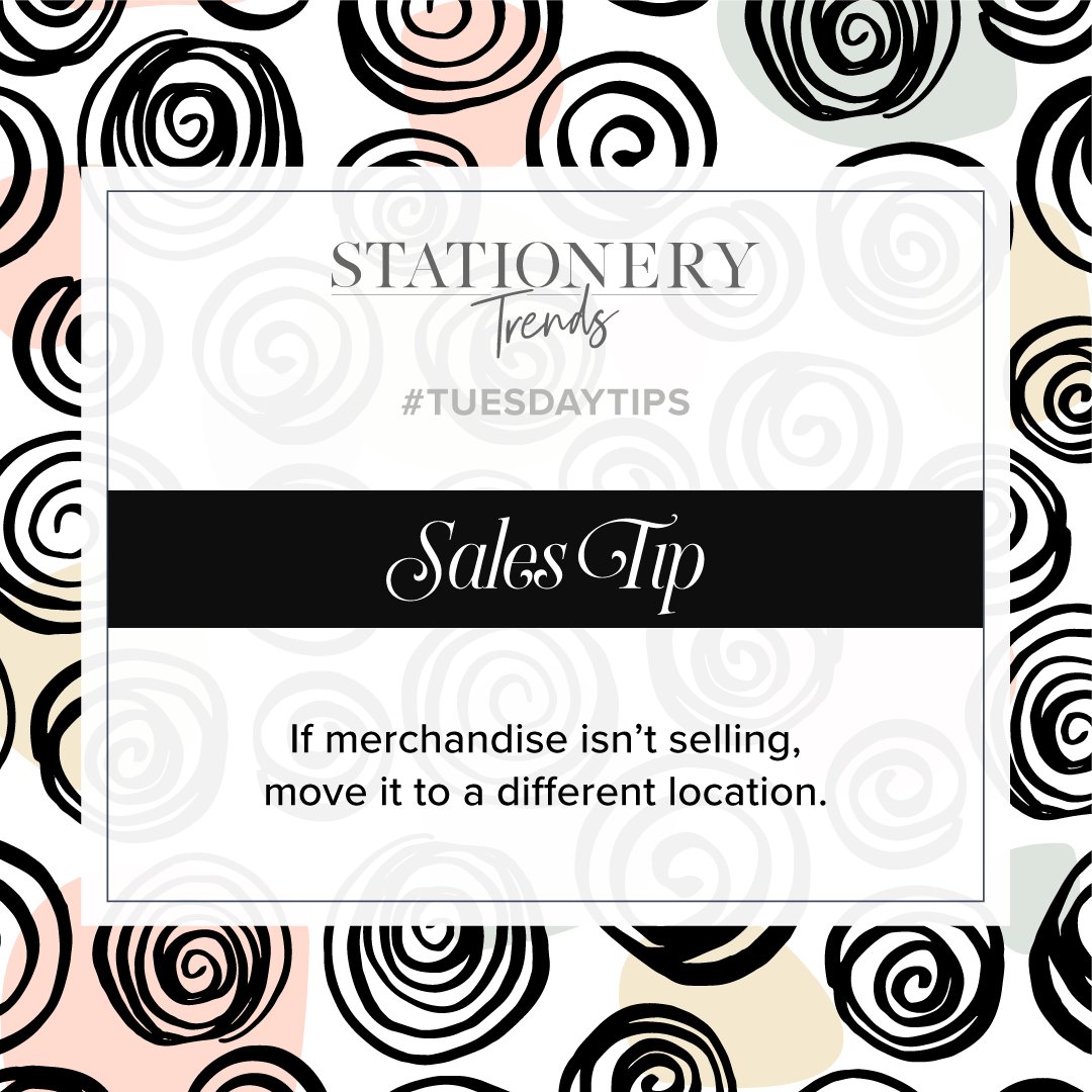 StationeryTrend's tweet image. It is important to keep displays fresh, so if you have an item that isn’t selling well, rotate the display so shoppers are drawn to products that are "new." #tuesdaytips #displaytip #retailtip #stationerytrends