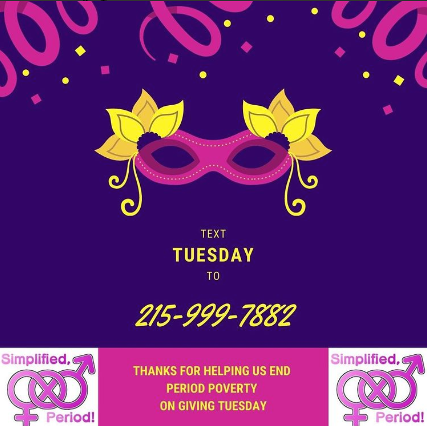 SimplifiedPrd's tweet photo. #GivingTuesday isn't the same without a friendly chat with YOU :)

Text us, we'll text you back ;)

Text TUESDAY to 215-999-7882 

#periodpoverty #simplifiedperiod #donateAcup #menstrualcup #womxn #givingtuesday2021 https://t.co/TxWIurzvNI