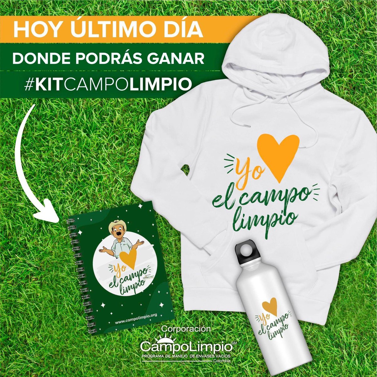 CampoLimpioCo's tweet photo. Último día de nuestro #CONCURSO Recuerda si eres Ingenier@ Agrónom@ esto es para ti! 👈 ¡PARTICIPA en nuestro FACEBOOK! https://t.co/N2CabISgDI https://t.co/iSv9jIzIzZ