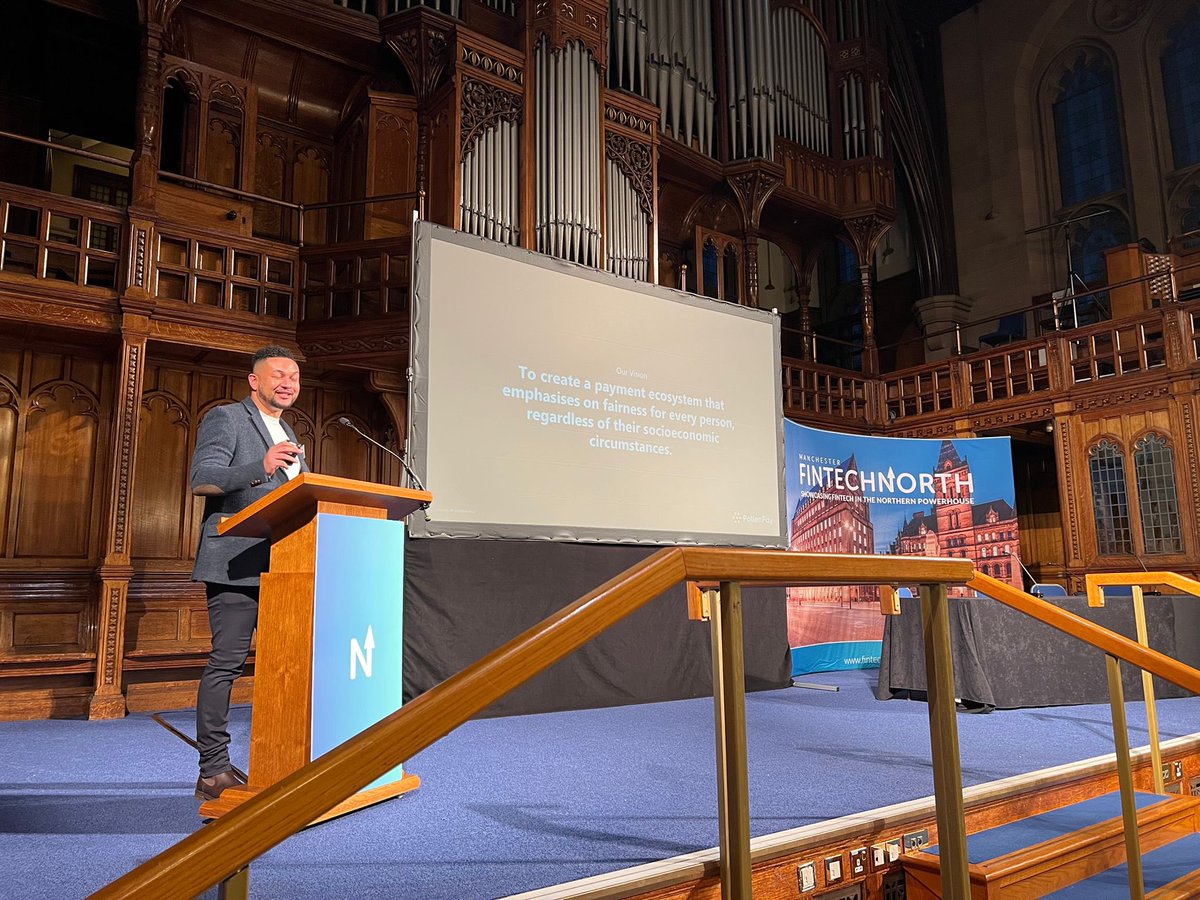 Inspirational speech from <a href="/PollenPay/">PollenPay</a>, telling us all about the app that provides users with a fair payment method, no matter what their socioeconomic circumstances.. Great to see another amazing example of “Better FinTech”!