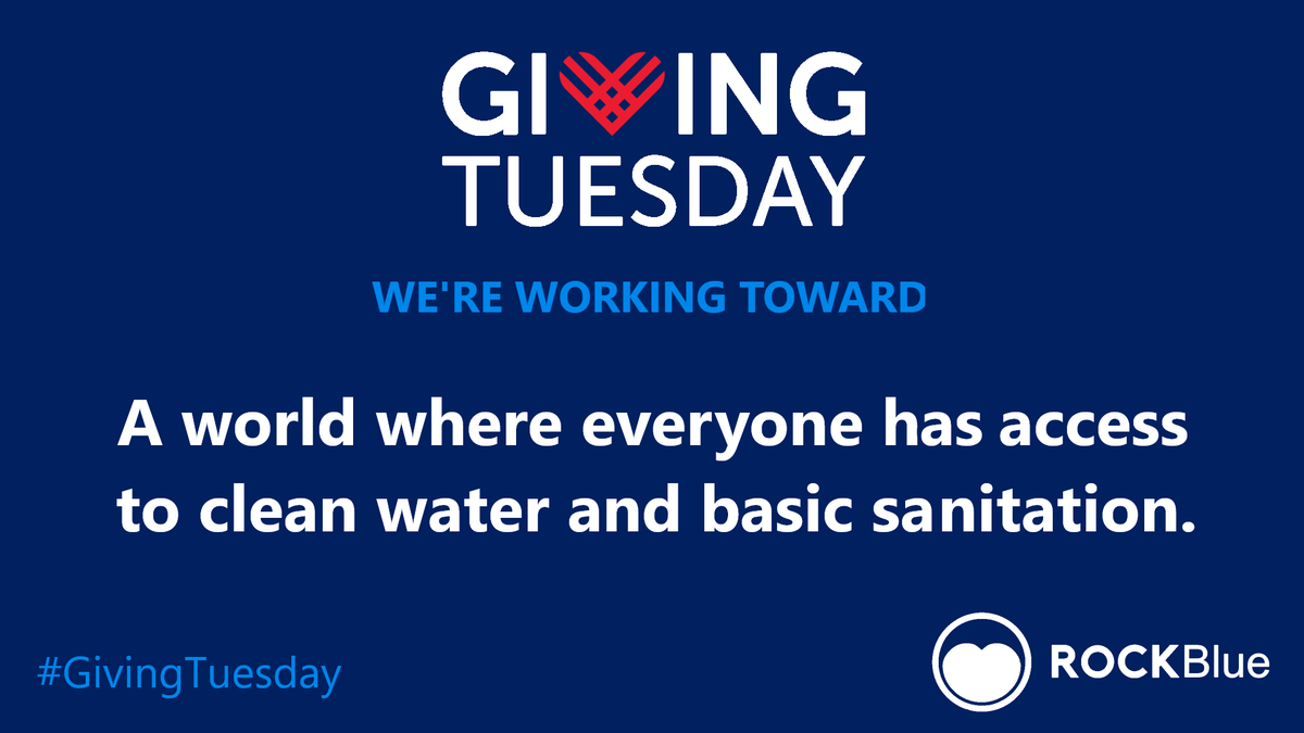 ROCKBlue_org's tweet photo. On this #GivingTuesday, we ask that you give to ROCKBlue to help us work toward #sdg6 and support our local partners, who provide #cleanwater to more than 5 million people in sub-Saharan #Africa. Please donate now at: https://t.co/9Sw8lIbbkI. https://t.co/zetgqPyBve