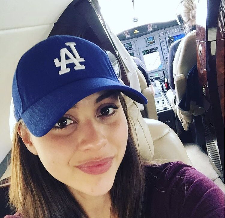flaneryflowers's tweet photo. lindsey morgan and alycia debnam carey wearing their LA blue cap 🧢 https://t.co/iHPbMohU0h