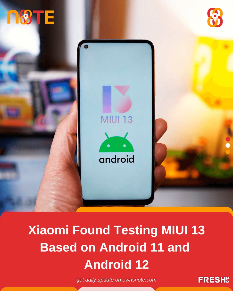 ownsnotee's tweet image. Xiaomi is expected to introduce its next-gen Android 12-based MIUI 13 skin next month.
#miui13 #miui12 #miui12update #xiaomi #redmiphones #manukumarjain #xiaomiindia #redmiindia #miui125 #miui11 #android11 #android12 #androidsmartphone #gadgets
#ownslifegroups #ownsempire