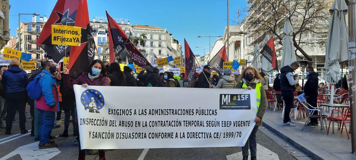 GMi15f's tweet photo. ‼️@mjmonteroc @Eselkaos @mllcastellanos @PilarVallugera Huelga y concentraciones Temporales públicos abusados en toda España #NoIcetazo
⛔Procesos selectivos resultado incierto NO son sanción
➡️Ley conforme Europa igual en toda España
@LourdesArastey @sanchezcastejon https://t.co/sjyKWnkUxv