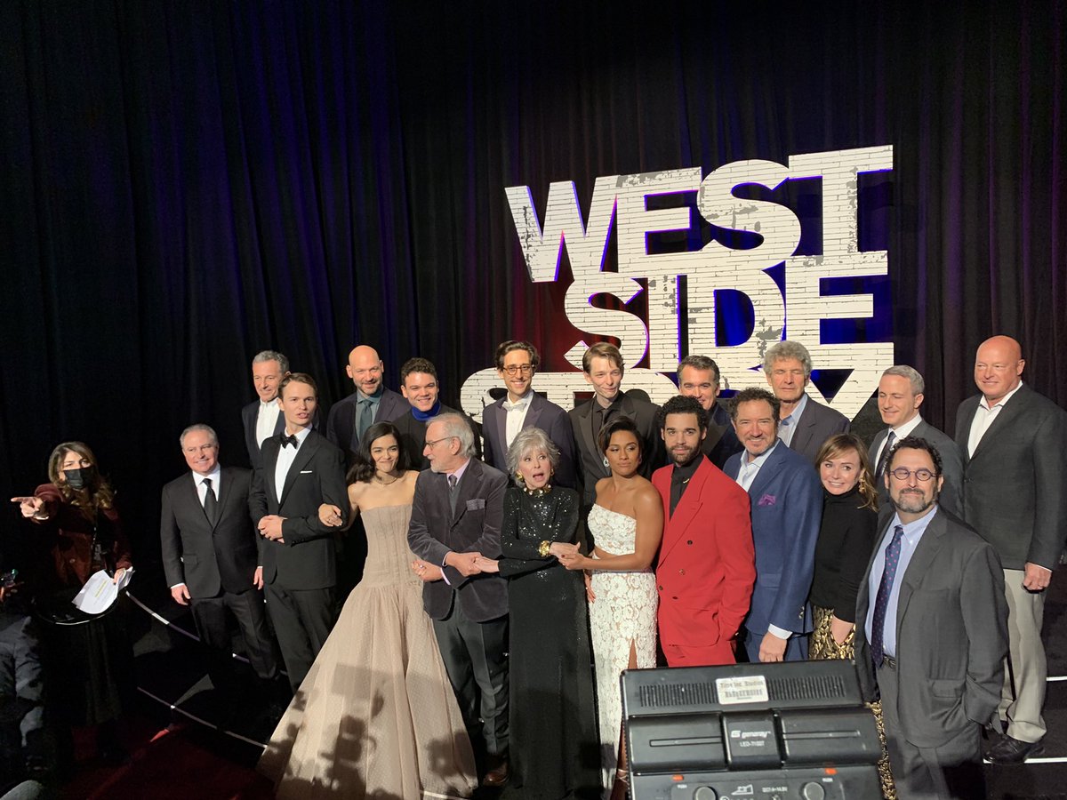 It was very clear last night at the #WestSideStory premiere, as #RitaMoreno told everybody where to stand in the cast photo, who the real boss is.