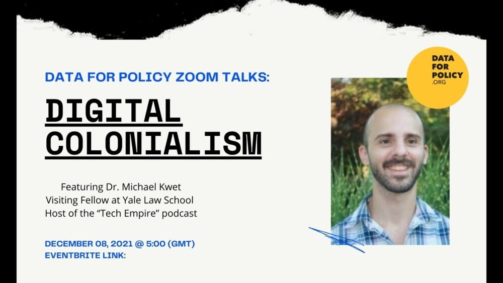 🚨 <a href="/dataforpolicy/">Data for Policy CIC #dataforpolicy2025</a> event this 8th December: ‘Digital Colonialism: the Evolution of the US Empire” – talk by Dr <a href="/Michael_Kwet/">Michael Kwet</a>.

Hosted online by <a href="/ucl/">UCL</a> Critical Digital Studies Reading Group (orgs @NaiKalema @EntsmingerJosh); Q&amp;A at the end.

Info below 👇

dataforpolicy.org/category/news/