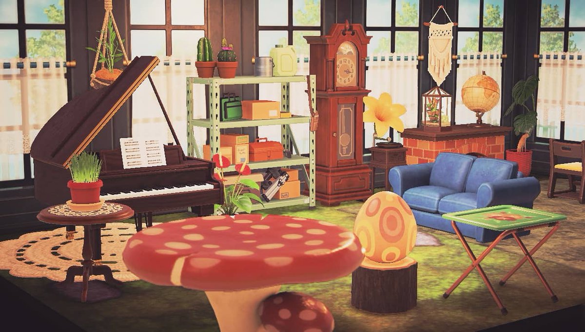 leaf_kind_'s tweet photo. Garden Lounge 🍃 
#ACNHDesign https://t.co/oTkuNaaNOX
