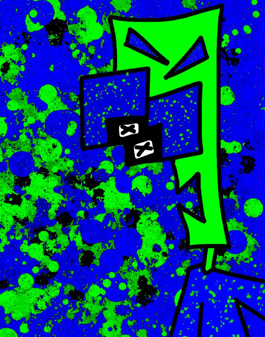 designzbychance's tweet photo. ‘Splatter Face’ auction is over! CONGRATZ @FeltnerIii This 1/1 is yours!!! Thanks for the support!
#splatterface #openyourmind #tezoscommunity #CleanNFT https://t.co/r4ZcXXu4yj