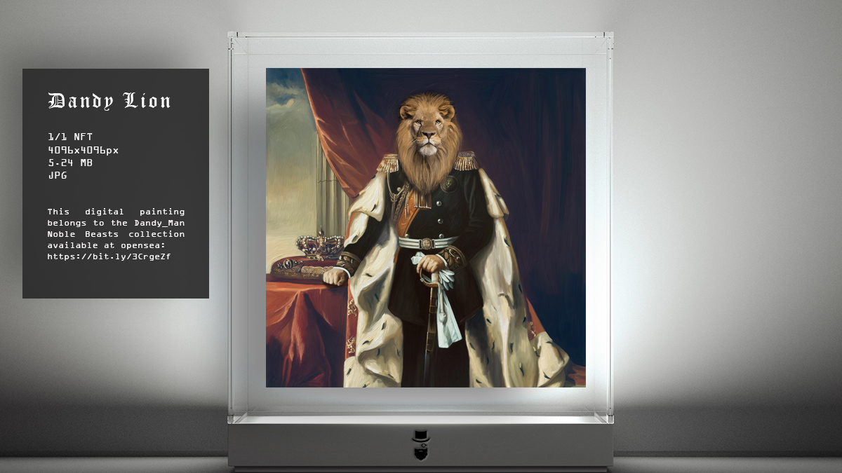 dandy_man_says's tweet photo. @NFT_Collec Behold! King Noil II entered the room... #nftart #nftswiss #nftcollection #noblebeasts https://t.co/qaoRmKlcdW https://t.co/PUZt8ty7kh