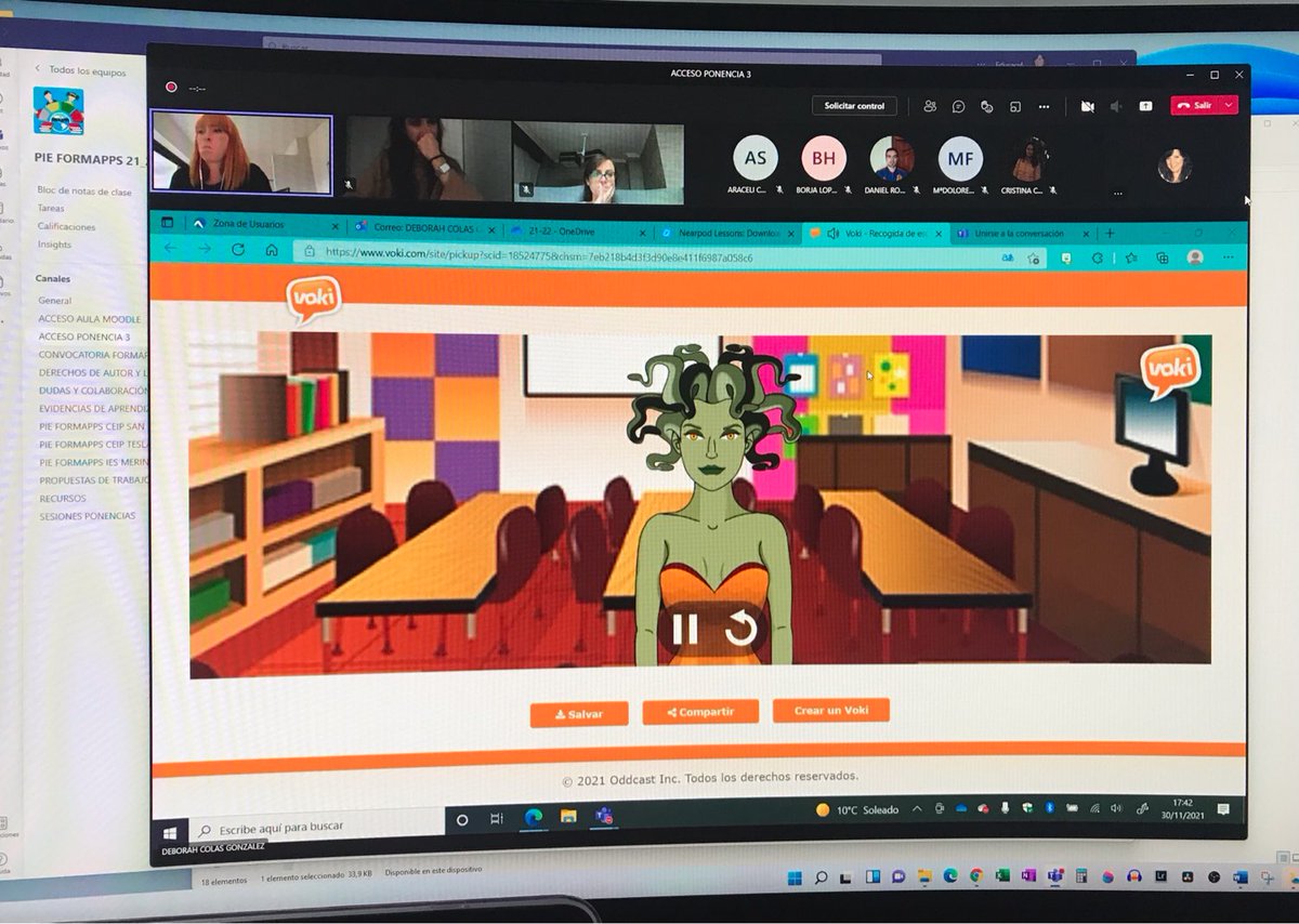 3️⃣ª sesión PIE #FORMapps con Déborah Colás González <a href="/ColeLosAngeles/">Colegio Los Ángeles</a>. 

📌 Teams: diferencias entre dispositivos.
📌 Preparar los materiales en PC y probarlos en la tablet

⏩Participan #CEIPSanFrancisco #CEIPTesla e <a href="/IESMerindades/">IES Merindades</a> 

#tiCyL #innnovaCyL  #formaciónCyL