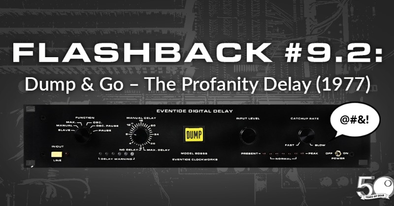 EventideAudio's tweet photo. Our Flashback #9.1 blog covered, somewhat out of temporal order, the backstory of Eventide’s history in broadcast. Now, dive into #50thFlashback #9.2 as we look at the Eventide product which became almost indispensable to talk radio - the Profanity Delay.